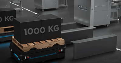 Optimized Internal Transportation of Heavy Loads and Pallets with MiR1000 and MiR500