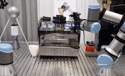 Universal Robots Making Coffee