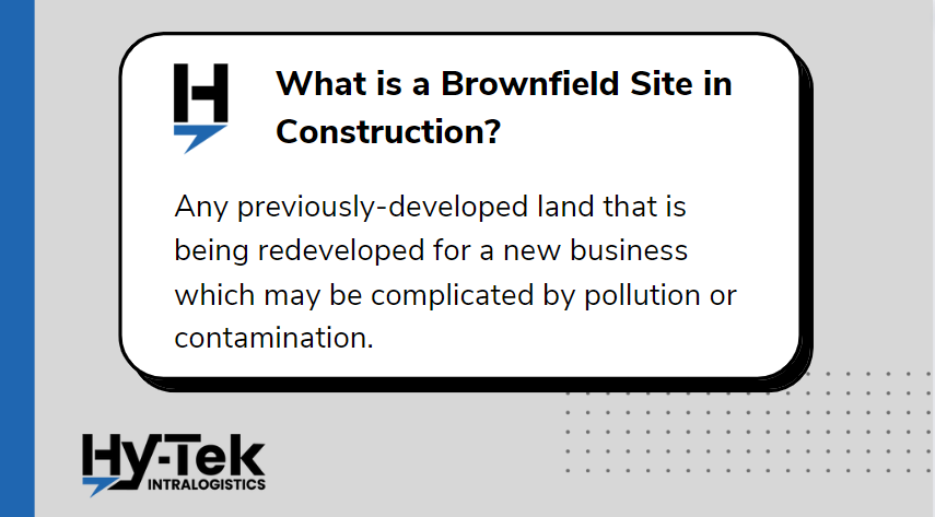 What is a brownfield site in construction