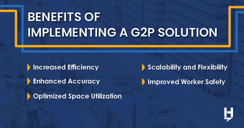 Benefits of Implementing a Goods-to-Person Solution:
1. Increased Efficiency
2. Enhanced Accuracy
3. Optimized Space Utilization
4. Scalability and Flexibility
5. Improved Worker Safety